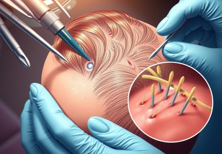 Visual Representation of Hair Restoration Procedure