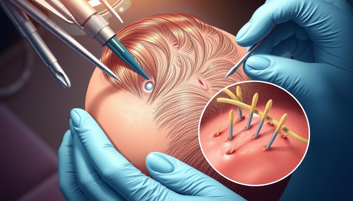 Visual Representation of Hair Restoration Procedure